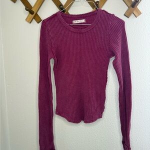 We the Free Women's Pink Long Sleeve Top